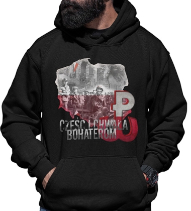 BLUZA Z KAPTUREM PATRIOTYCZNI CZEŚĆ I CHWAŁA BOCHATEROM